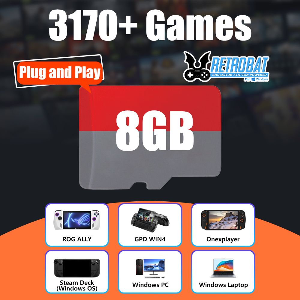 8GB TF Game Card with 3170 Ret - đánh giá và giá Retro Gaming Theme